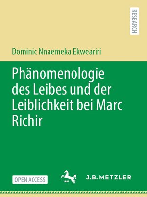 cover image of Phänomenologie des Leibes und der Leiblichkeit bei Marc Richir